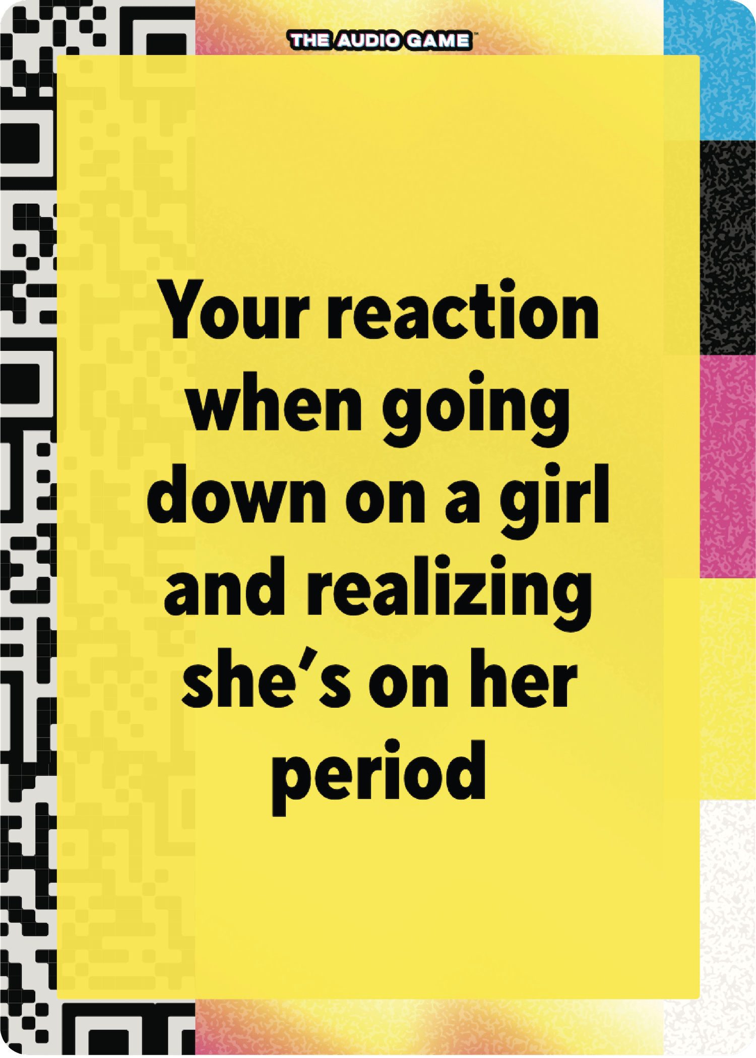 Your reaction when going down on a girl and realizing she's on her period